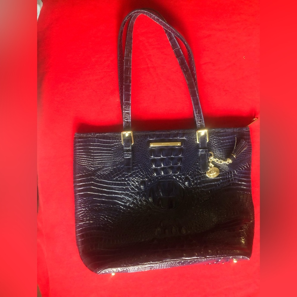 Authentic Brahmin Purse Navy